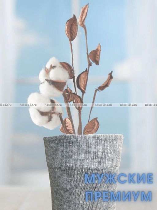 Цена за 10 пар. Викатекс VIKATEX носки мужские с лайкрой арт. 1ВС1 СВЕТЛО-серые