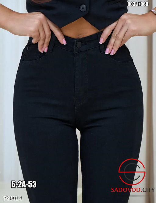 Женские узкие джинсы черные - Bruno фото 9