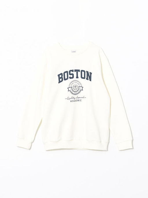 Bisiklet Yaka Erkek ?ocuk Sweatshirt