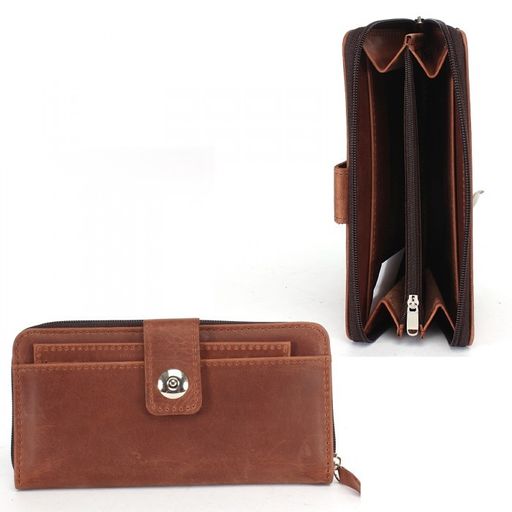 Портмоне+картхолдер жен Croco-ПР-974 натуральная кожа 2 отд, 5 карм, коричн.крэйзи хорс (229) 229037