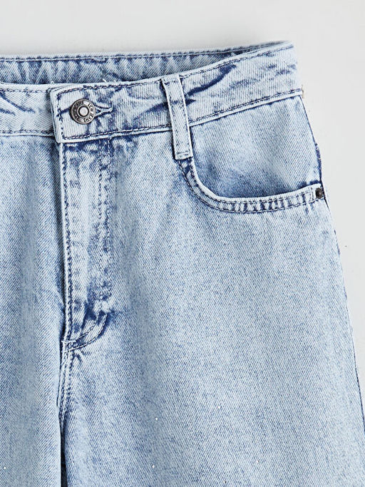 Wideleg Ta?l? K?z ?ocuk Jean Pantolon