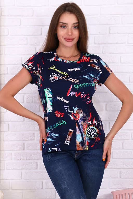 Футболка Натали 71022 полуприлегающая из хлопка  фото 9