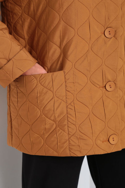 Куртка Diamant 1914-Р беж-какао фото 119