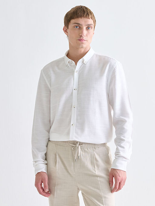 Slim Fit Uzun Kollu Arm?rl? Erkek G?mlek