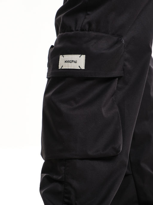 Джоггеры карго брюки унисекс 33-67077 черный - Mini maxi фото 8