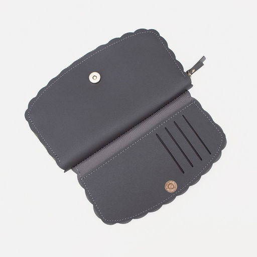 Кошелёк на молнии, цвет серый - Simaland фото 4