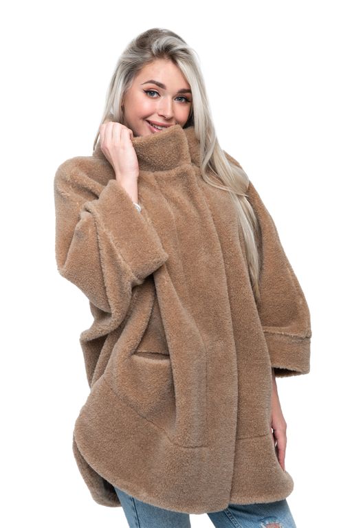 ПОНЧО WOOL CAMEL цвет Кемел (р. 40-58)