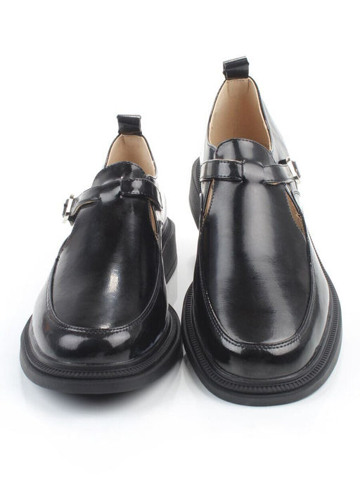 06-PDEB98-3 BLACK Туфли женские (натуральная кожа)