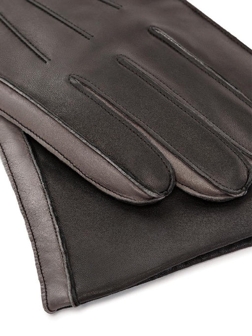 Перчатки мужские ш+каш. OS00109 black/grey - Eleganzza фото 3