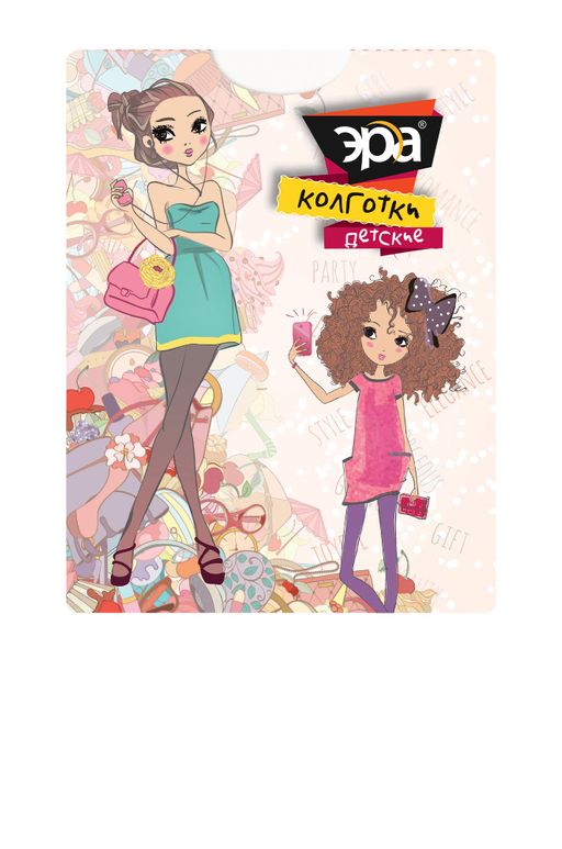 Цена за 2 шт. Капроновые колготки для девочки 40 Den Эра  фото 2