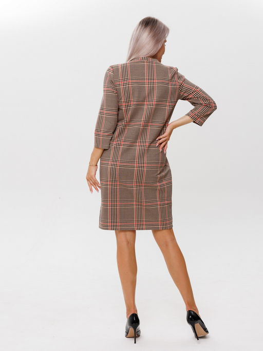 Платье женское П-139 (футер с лайкрой) Бордовая