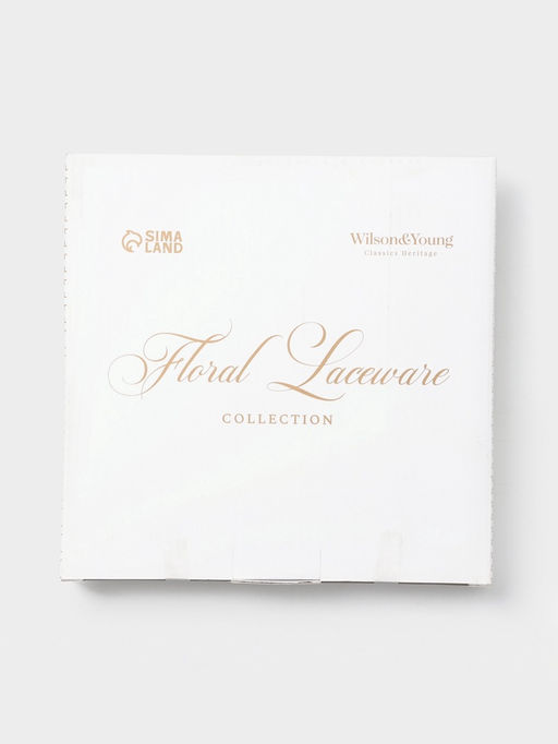 Тарелка десертная WY Floral Laceware, d=20 см, фарфор, белая