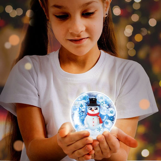 Набор для творчества Новогодний шар с гидрогелем: снеговик - Школа талантов фото 4