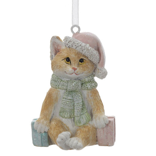 Фигурка декоративная подвесная "Котёнок", L4,5 W4,5 H7 см, 2в.