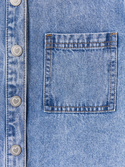 Куртка джинсовая для девочек оверсайз - Mark formelle фото 6