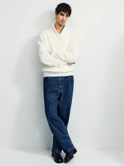 Джемпер из хлопка на молнии / Zarina  фото 6