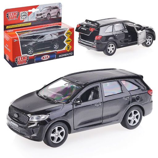 . Модель "Kia Sorento Prime" металл 12 см, двери, инерц. черный, арт.SB-17-75-KS-N(BL)-WB