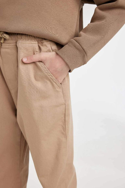Габардиновые брюки Jogger Foot для мальчика - Defacto фото 5
