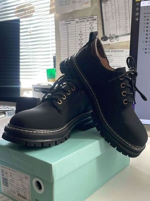 03-P8204-2 BLACK Полуботинки женские (натуральная кожа, нубук)