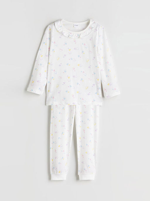 Kalp Desenli K?z ?ocuk Pijama Tak?m?