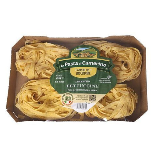 Макаронные изделия La Pasta di Camerino яичные Феттучине 250 г, картонная подложка + пленка, ИТАЛИЯ