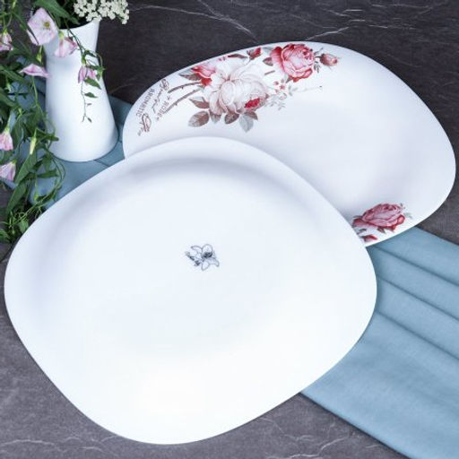 Столовый набор 41 предмет квадратный / 41/1186555957513595220 (6916) /уп 1/ серия Чайная роза - Галеонтрейд фото 5