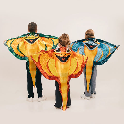 Карнавальный набор «Прикольная Змея», накидка, маска, синий