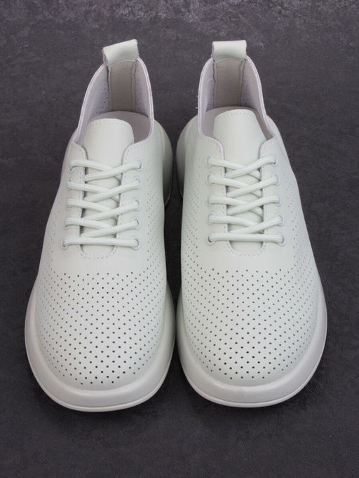 03-YD8-3D LT. GREEN Полуботинки женские (натуральная кожа) - Фабричный китай фото 10