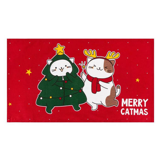 Полотенце Доляна Merry catmas 35х60 см,100% хлопок 160 г/м2  фото 2