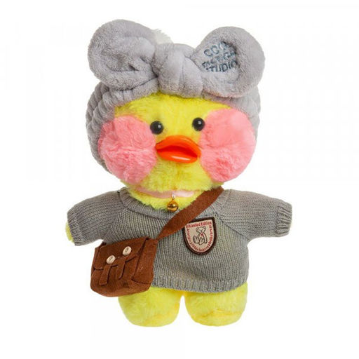 Мягкая игрушка Утенок Лала Фанфан Lalafanfan 25см желтый - Buro фото 2