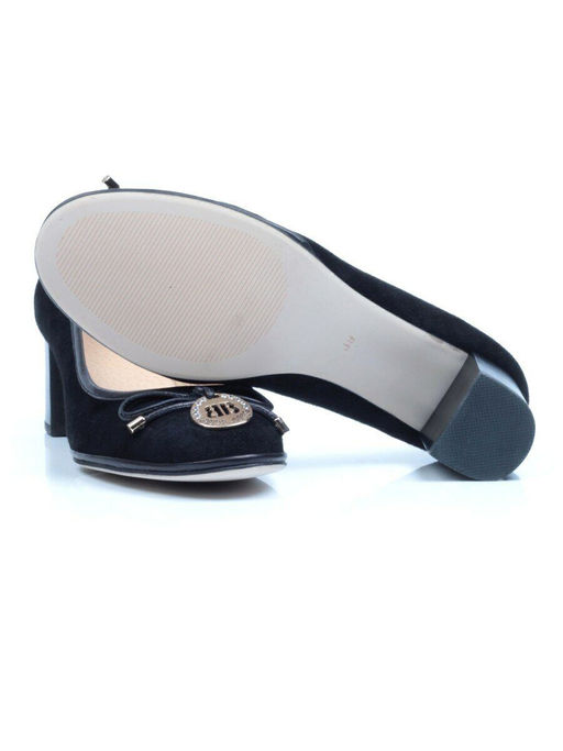 06-ZA158S-931-H001+YA010 BLACK Туфли женские (натуральная замша) - Фабричный китай фото 16