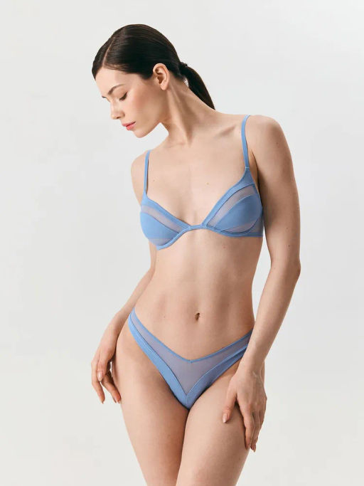 Infinity / Трусы стринги-бразилиано жен. Bruna голубой - Infinity Lingerie фото 5