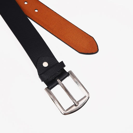 Ремень мужской, ширина 3.5 см, винт, пряжка металл, цвет чёрный - Simaland фото 2