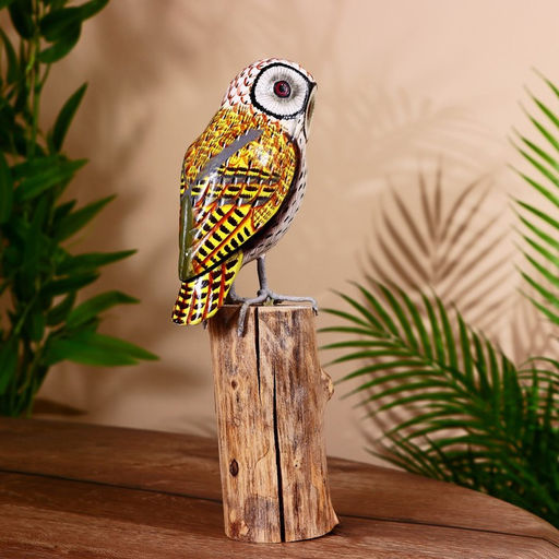 Сувенир «Филин», 13×8×27 см, дерево албезия