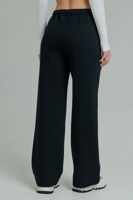 Арт. 7903 Брюки оверсайз с начесом 44-50 (4 шт) Цвет:черный - Калинка фото 5