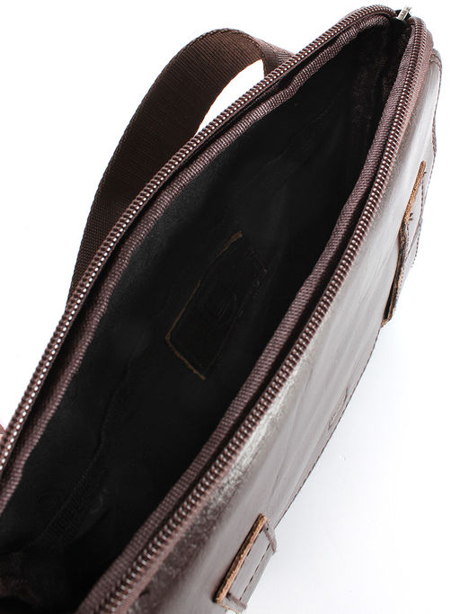 LACCOMA сумка VIN33558-2-коричневый натуральная кожа хлопок  фото 4