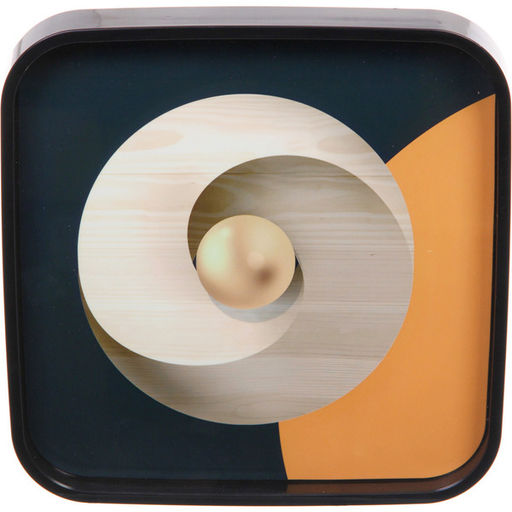 Часы настенные + пано 2шт "HOME STYLE" Абстракция, черный корпус