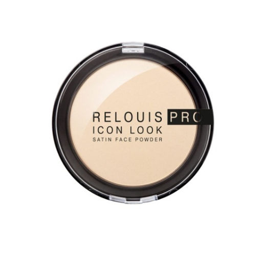 RELOUIS Пудра компактная PRO IconLookSatinFacePowder т.00 светлый бежевый