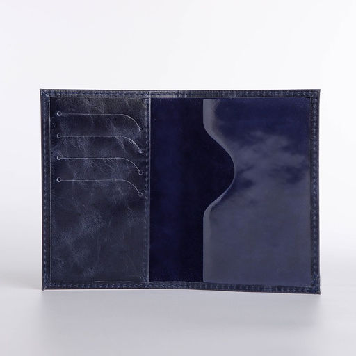 Обложка для паспорта, цвет синий - Simaland фото 5