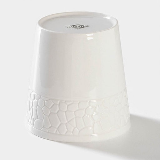 Банка для сыпучих Magistro Rodos, 600 мл, 12.5×15.4 см, фарфор, белая