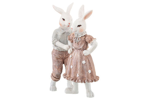 Фигурка декор. 9,5*4,5*14,5 см Танцующие кролики - Elan gallery фото 4