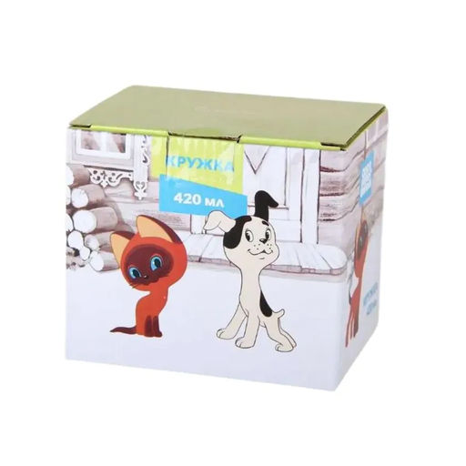 Кружка 420 мл ф.дерби Котенок Гав в п/уп фарфор арт. HD241145 (285283)