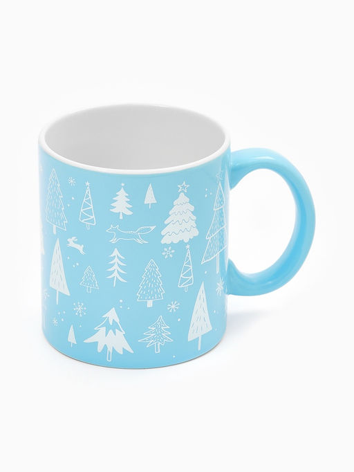 Кружка чайная новогодняя «Новогодний лес», 530 мл