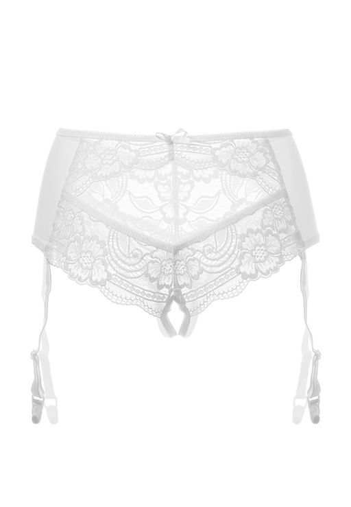 Эротические трусики-пояс Erolanta Sheila, белый (50-52)  фото 9