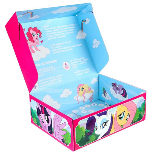Складная коробка с игрой 28х21х9 см, My little pony - Hasbro фото 6