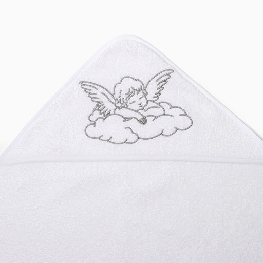 Полотенце крестильное с вышивкой Ангел, 75х75 см, 100% хлопок - Крошка я фото 3