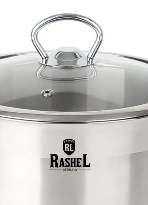 Кастрюля 2л из нержавеющей стали со стекл. кр., 16х10,5 см (R-20) - Rashel фото 5