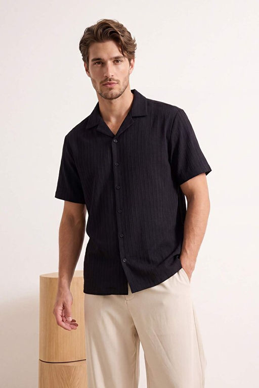 Siyah Oversize Erkek G_mlek TMNSS26GO00021 - Trendyolmilla фото 2