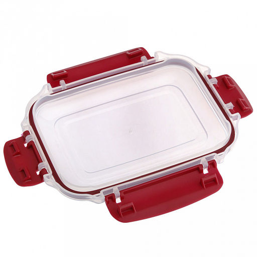 Контейнер для продуктов пластмассовый Мастер 1,8л, глубокий, прямоугольный, с клипсами, воздухонепроницаемый (герметичный), съемный силиконовый уплотнитель, подходит для СВЧ, цвета микс (Россия) - Домашняя мода фото 9