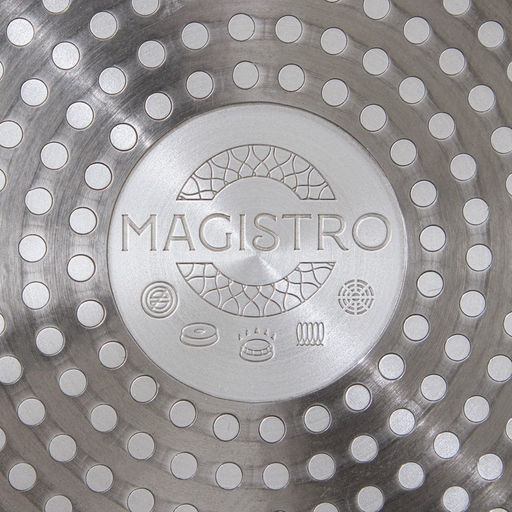 Сковорода Magistro Natural. Brown, d=24 см, кованый алюминий, ручка soft-touch, антипригарное покрытие, индукция, коричневая фото 7